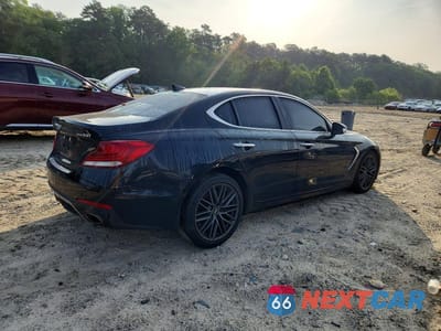 Trzecie zdjęcie samochodu z tyłu: 2019 GENESIS G70 ADVANCED VIN:KMTG54LE8KU032156 - miniatura