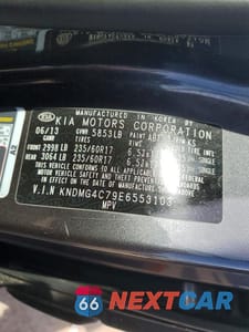 Zdjęcie 13 z 13 samochodu: 2014 KIA SEDONA LX VIN:KNDMG4C79E6553103 - miniatura
