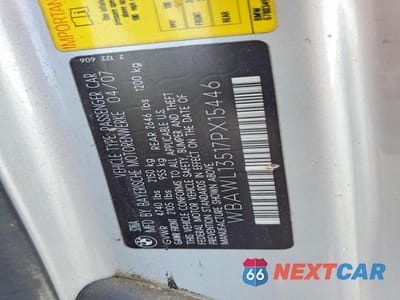 Zdjęcie 12 z 12 samochodu: 2007 BMW 3 SERIES 328I VIN:WBAWL13517PX15446 - miniatura