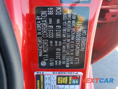 Zdjęcie 12 z 12 samochodu: 2012 KIA RIO LX VIN:KNADM5A36C6016391 - miniatura