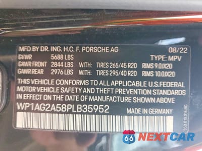 Zdjęcie 13 z 13 samochodu: 2023 PORSCHE MACAN S VIN:WP1AG2A58PLB35952 - miniatura