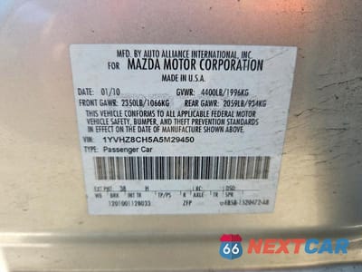 Zdjęcie 12 z 12 samochodu: 2010 MAZDA 6 I VIN:1YVHZ8CH5A5M29450 - miniatura
