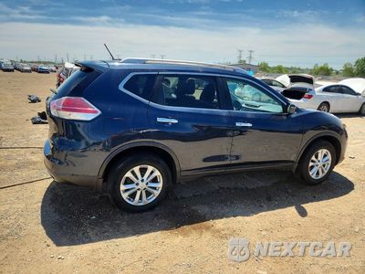 Trzecie zdjęcie samochodu z tyłu: 2016 NISSAN ROGUE SV VIN:KNMAT2MV4GP700134 - miniatura