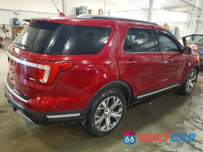 Trzecie zdjęcie samochodu z tyłu: 2019 FORD EXPLORER PLATINUM VIN:1FM5K8HT7KGA78276 - miniatura