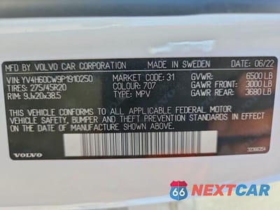 Zdjęcie 13 z 13 samochodu: 2023 VOLVO XC90 PLUS VIN:YV4H60CW9P1910250 - miniatura