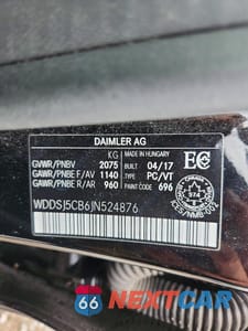 Zdjęcie 13 z 13 samochodu: 2018 MERCEDES-BENZ CLA 45 AMG VIN:WDDSJ5CB6JN524876 - miniatura