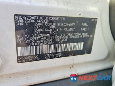 Zdjęcie 13 z 13 samochodu: 2020 TOYOTA RAV4 LE VIN:JTMLWRFV6LD058162 - miniatura
