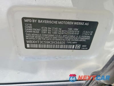 Zdjęcie 12 z 12 samochodu: 2019 BMW X1 XDRIVE28I VIN:WBXHT3C59K3H34405 - miniatura