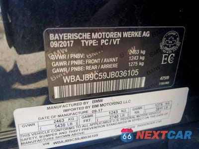 Zdjęcie 13 z 13 samochodu: 2018 BMW M550XI VIN:WBAJB9C59JB036105 - miniatura