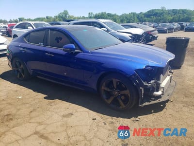Czwarte zdjęcie samochodu z boku: 2019 GENESIS G70 2.0T ADVANCED VIN:KMTG44LA8KU025739 - miniatura