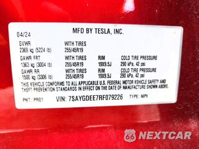 Zdjęcie 12 z 12 samochodu: 2024 TESLA MODEL Y VIN:7SAYGDEE7RF079226 - miniatura