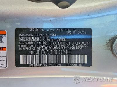 Zdjęcie 12 z 12 samochodu: 2013 SUBARU BRZ 2.0 LIMITED VIN:JF1ZCAC17D1603400 - miniatura