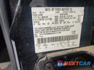 Zdjęcie 12 z 12 samochodu: 2012 FORD F250 SUPER DUTY VIN:1FT7W2B68CEA11166 - miniatura