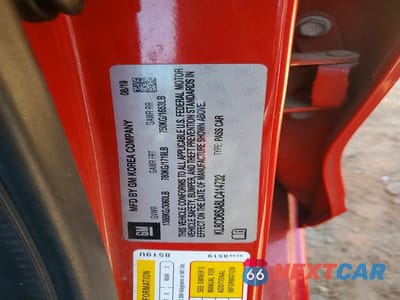 Zdjęcie 12 z 12 samochodu: 2020 CHEVROLET SPARK 1LT VIN:KL8CD6SA8LC414732 - miniatura