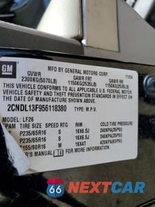 Zdjęcie 12 z 12 samochodu: 2005 CHEVROLET EQUINOX LS VIN:2CNDL13F956118380 - miniatura