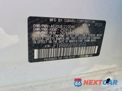 Zdjęcie 12 z 12 samochodu: 2023 SUBARU WRX PREMIUM VIN:JF1VBAH64P8814555 - miniatura
