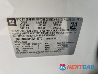 Zdjęcie 13 z 13 samochodu: 2016 CADILLAC SRX LUXURY COLLECTION VIN:3GYFNBE3XGS513070 - miniatura