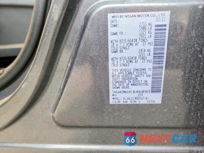Zdjęcie 13 z 13 samochodu: 2015 NISSAN PATHFINDER SV VIN:5N1AR2MN1FC646890 - miniatura