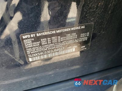 Zdjęcie 13 z 13 samochodu: 2014 BMW X5 XDRIVE35D VIN:5UXKS4C53E0J94627 - miniatura