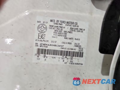 Zdjęcie 13 z 13 samochodu: 2017 FORD EDGE SEL VIN:2FMPK4J8XHBC34107 - miniatura