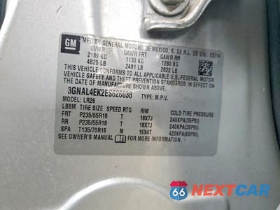 Zdjęcie 13 z 13 samochodu: 2014 CHEVROLET CAPTIVA LTZ VIN:3GNAL4EK2ES626038 - miniatura