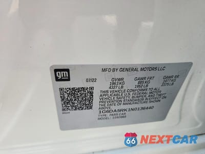 Zdjęcie 12 z 12 samochodu: 2022 CADILLAC CT4 LUXURY VIN:1G6DA5RK1N0136440 - miniatura