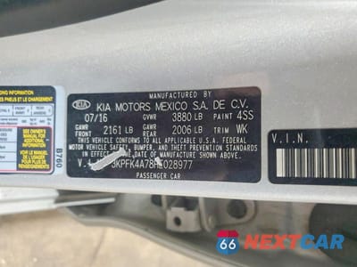 Zdjęcie 12 z 12 samochodu: 2017 KIA FORTE LX VIN:3KPFK4A78HE028977 - miniatura