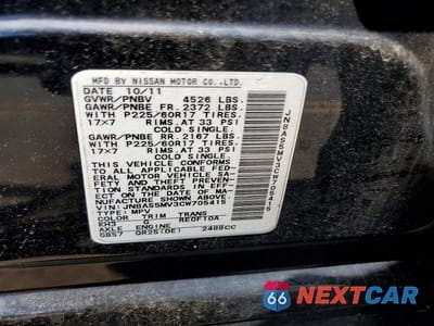 Zdjęcie 13 z 13 samochodu: 2012 NISSAN ROGUE S VIN:JN8AS5MV3CW705415 - miniatura