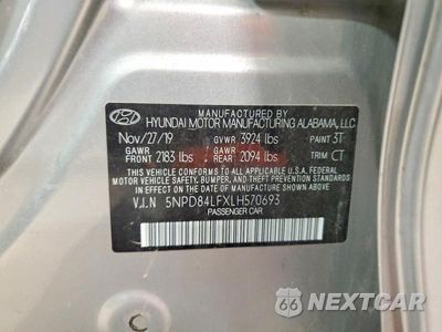 Zdjęcie 13 z 13 samochodu: 2020 HYUNDAI ELANTRA SEL VIN:5NPD84LFXLH570693 - miniatura