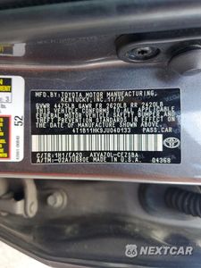 Zdjęcie 12 z 12 samochodu: 2018 TOYOTA CAMRY SE VIN:4T1B11HK9JU040133 - miniatura