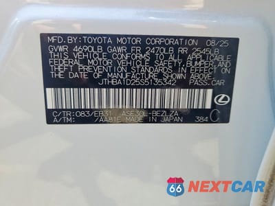 Zdjęcie 13 z 13 samochodu: 2025 LEXUS IS 300 F SPORT DESIGN VIN:JTHBA1D25S5135342 - miniatura