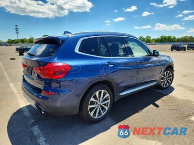 Trzecie zdjęcie samochodu z tyłu: 2019 BMW X3 XDRIVE30I VIN:5UXTR9C50KLD94147 - miniatura