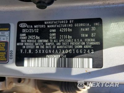 Zdjęcie 12 z 12 samochodu: 2013 KIA OPTIMA EX VIN:5XXGN4A7XDG166243 - miniatura