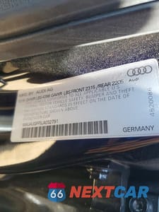 Zdjęcie 12 z 12 samochodu: 2020 AUDI A3 PREMIUM VIN:WAUAUGFF5LA032791 - miniatura