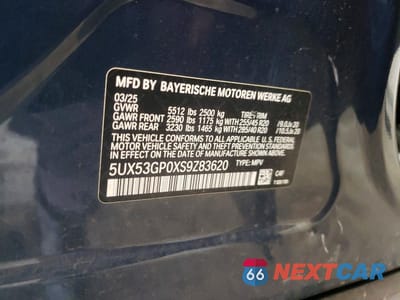 Zdjęcie 13 z 13 samochodu: 2025 BMW X3 30 XDRIVE VIN:5UX53GP0XS9Z83620 - miniatura