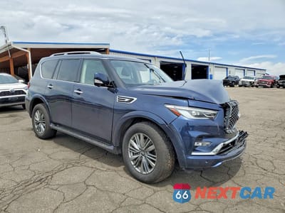 Czwarte zdjęcie samochodu z boku: 2021 INFINITI QX80 LUXE VIN:JN8AZ2AE0M9270948 - miniatura