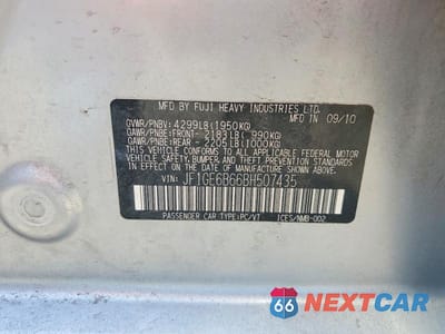 Zdjęcie 12 z 12 samochodu: 2011 SUBARU IMPREZA 2.5I PREMIUM VIN:JF1GE6B66BH507435 - miniatura