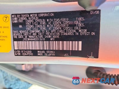 Zdjęcie 13 z 13 samochodu: 2008 TOYOTA HIGHLANDER HYBRID LIMITED VIN:JTEEW44A482013618 - miniatura
