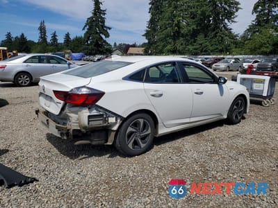 Trzecie zdjęcie samochodu z tyłu: 2022 HONDA INSIGHT EX VIN:19XZE4F57NE012373 - miniatura