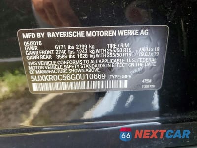 Zdjęcie 12 z 12 samochodu: 2016 BMW X5 XDRIVE35I VIN:5UXKR0C56G0U10669 - miniatura