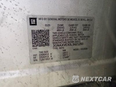 Zdjęcie 13 z 13 samochodu: 2020 CHEVROLET EQUINOX LT VIN:3GNAXVEX0LS621293 - miniatura