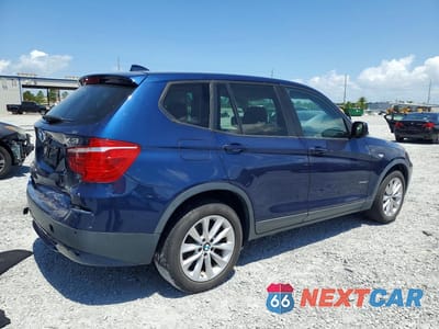 Trzecie zdjęcie samochodu z tyłu: 2013 BMW X3 XDRIVE28I VIN:5UXWX9C58D0A19680 - miniatura