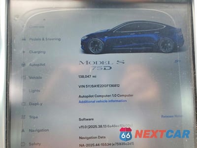 Zdjęcie 9 z 12 samochodu: 2016 TESLA MODEL S VIN:5YJSA1E22GF136812 - miniatura