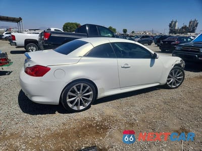 Trzecie zdjęcie samochodu z tyłu: 2010 INFINITI G37 CONVERTIBLE BASE VIN:JN1CV6FE8AM355371 - miniatura