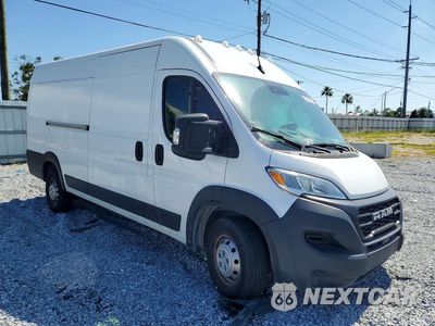 Czwarte zdjęcie samochodu z boku: 2023 RAM PROMASTER 3500 DELIVERY VAN VIN:3C6MRVJG3PE521237 - miniatura