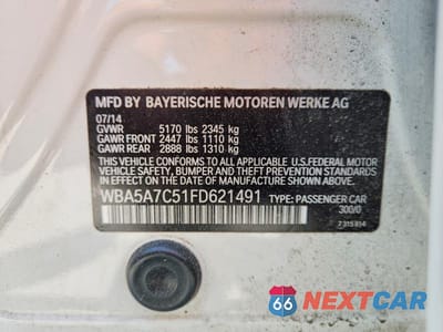 Zdjęcie 12 z 12 samochodu: 2015 BMW 528 XI VIN:WBA5A7C51FD621491 - miniatura