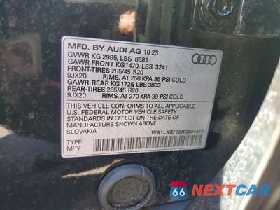 Zdjęcie 13 z 13 samochodu: 2024 AUDI Q7 PREMIUM PLUS VIN:WA1LXBF79RD004315 - miniatura