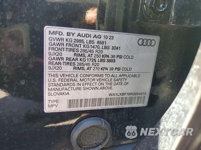 Zdjęcie 13 z 13 samochodu: 2024 AUDI Q7 PREMIUM PLUS VIN:WA1LXBF79RD004315 - miniatura