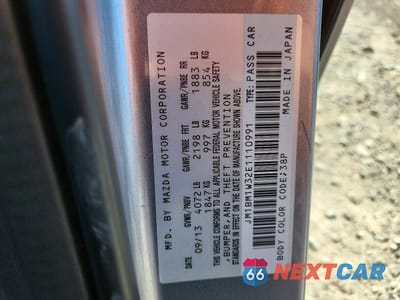 Zdjęcie 12 z 12 samochodu: 2014 MAZDA 3 GRAND TOURING VIN:JM1BM1W32E1110991 - miniatura
