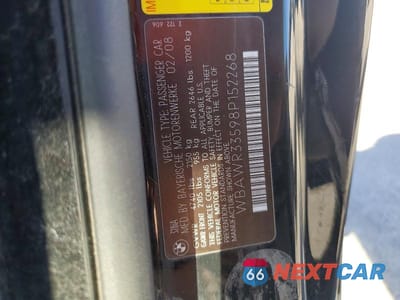 Zdjęcie 12 z 12 samochodu: 2008 BMW 328 I SULEV VIN:WBAWR33598P152268 - miniatura
